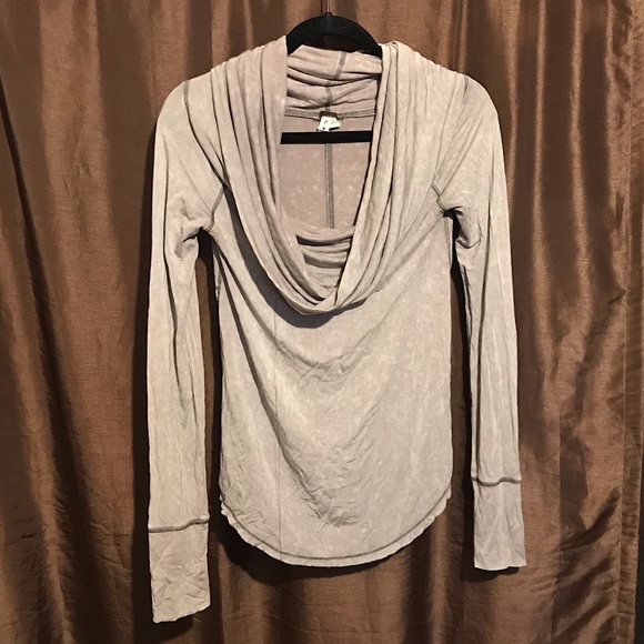 free people cowl neck top - Picture 1 of 2